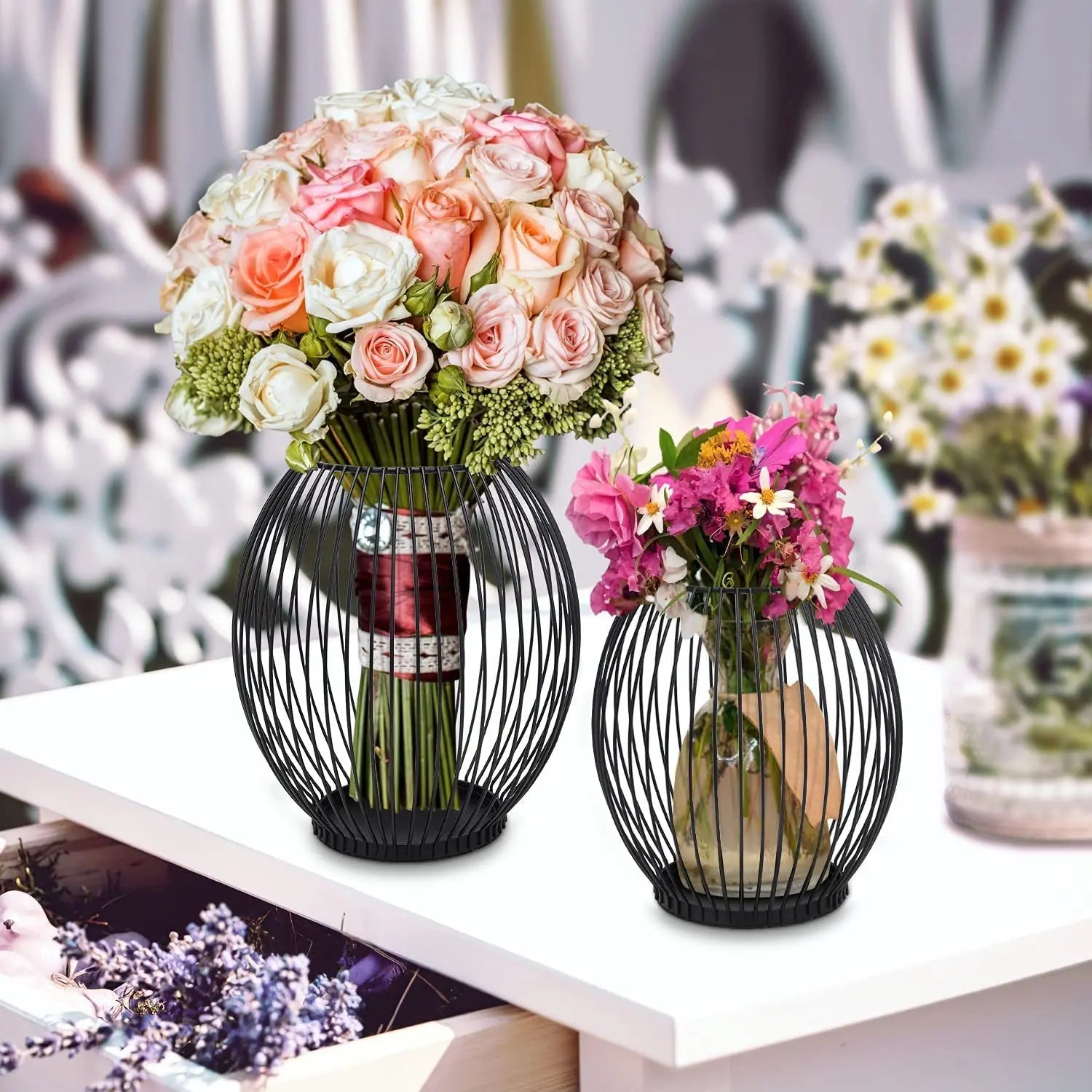 Ferrona - Wire Cage Candle Lantern