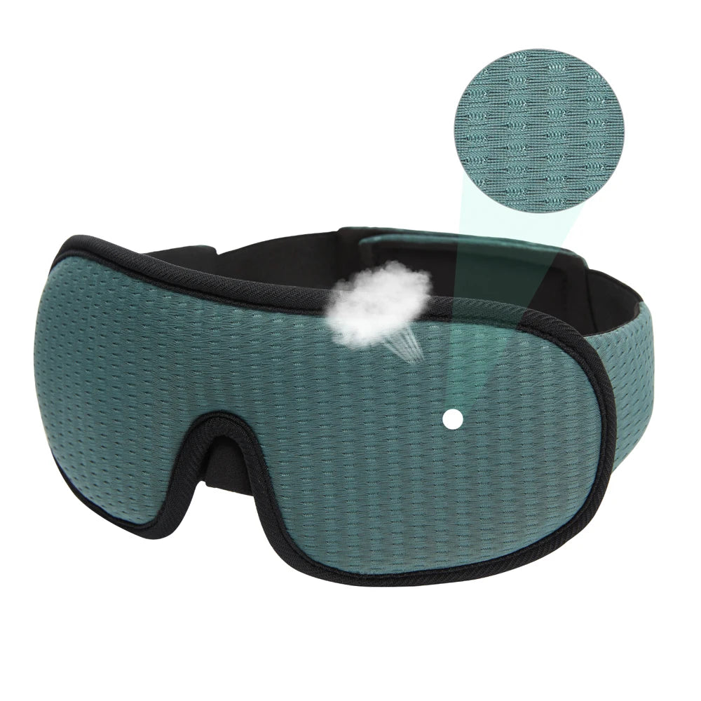 Noctura - Contoured 3D Sleep Mask — Green