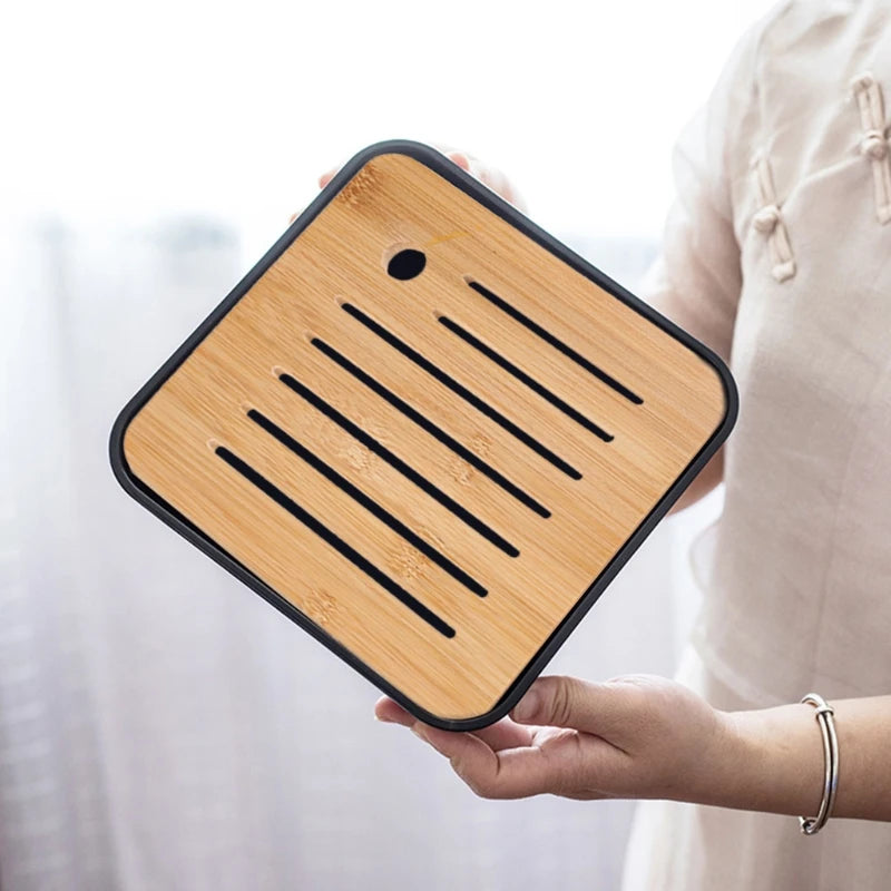 Chanoyu - Bamboo Tea Tray with Drainage