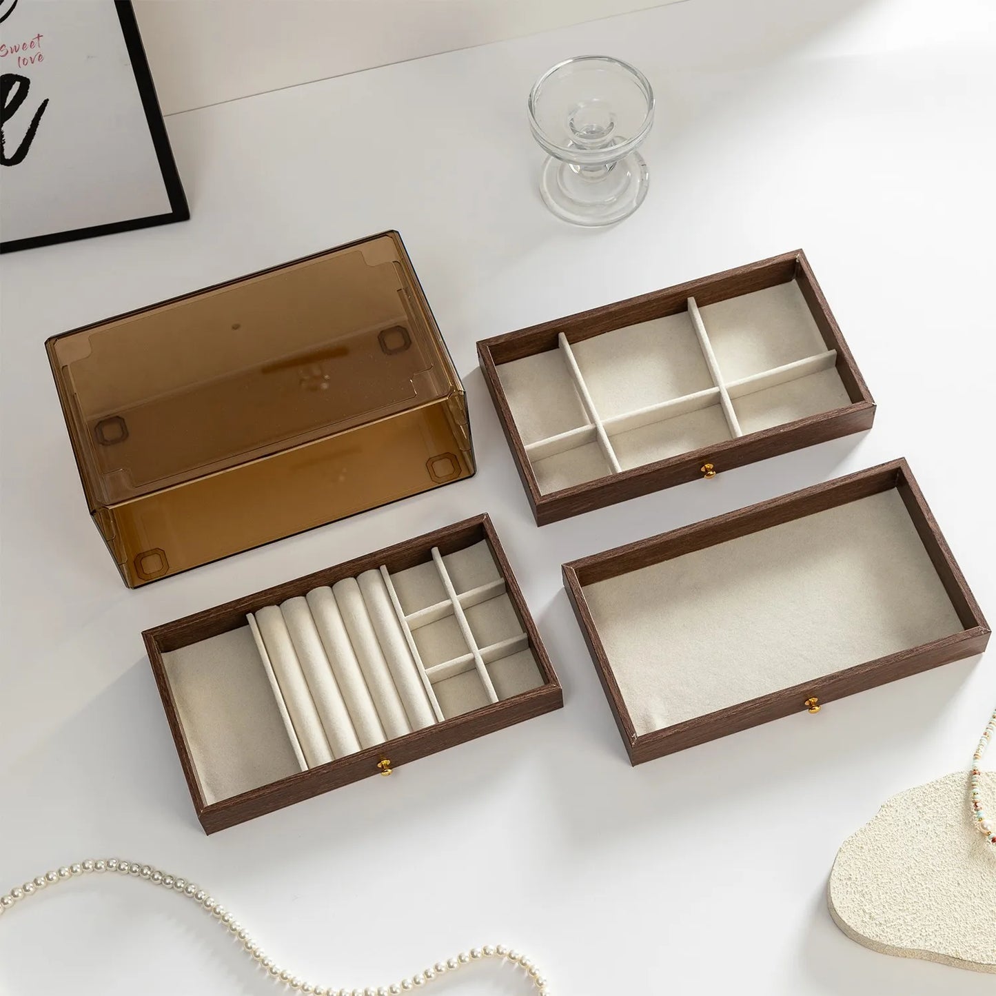 Bijora - Three-Drawer Jewelry Organizer Box