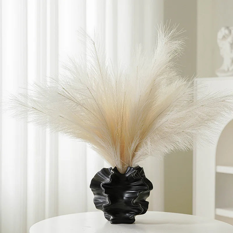 Coralis - Ruffled Coral Ceramic Vase