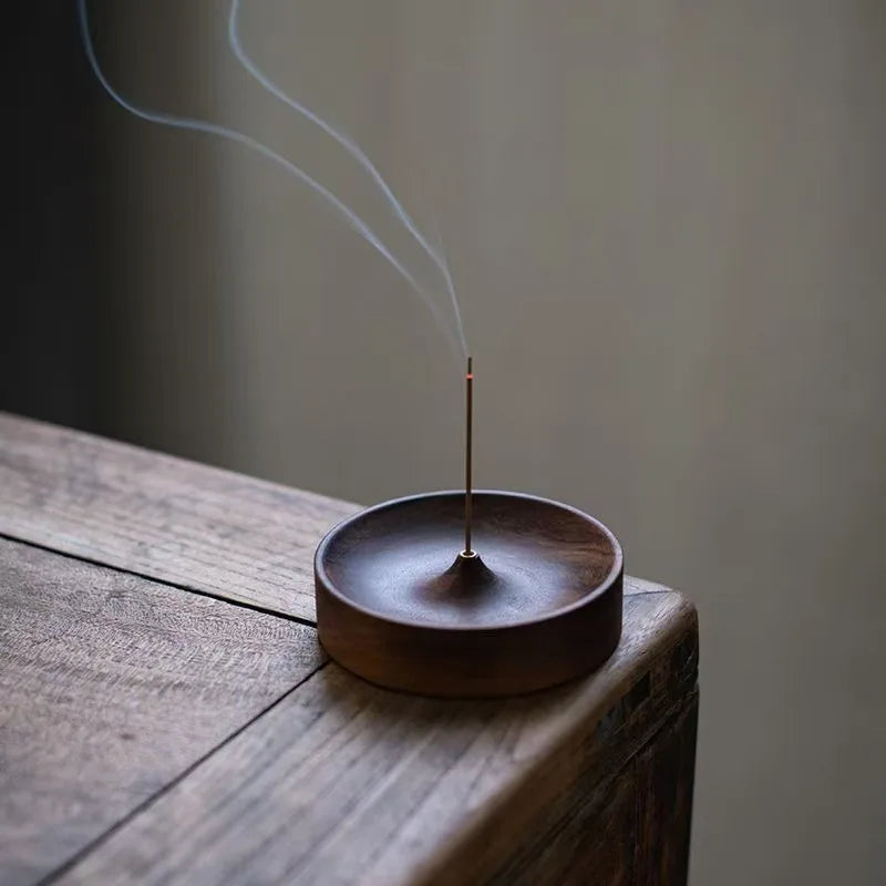 Ashora - Walnut Incense Holder with Ash Catcher