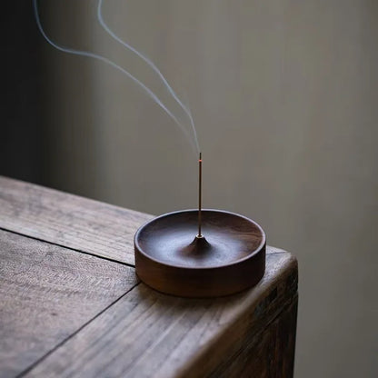 Ashora - Walnut Incense Holder with Ash Catcher