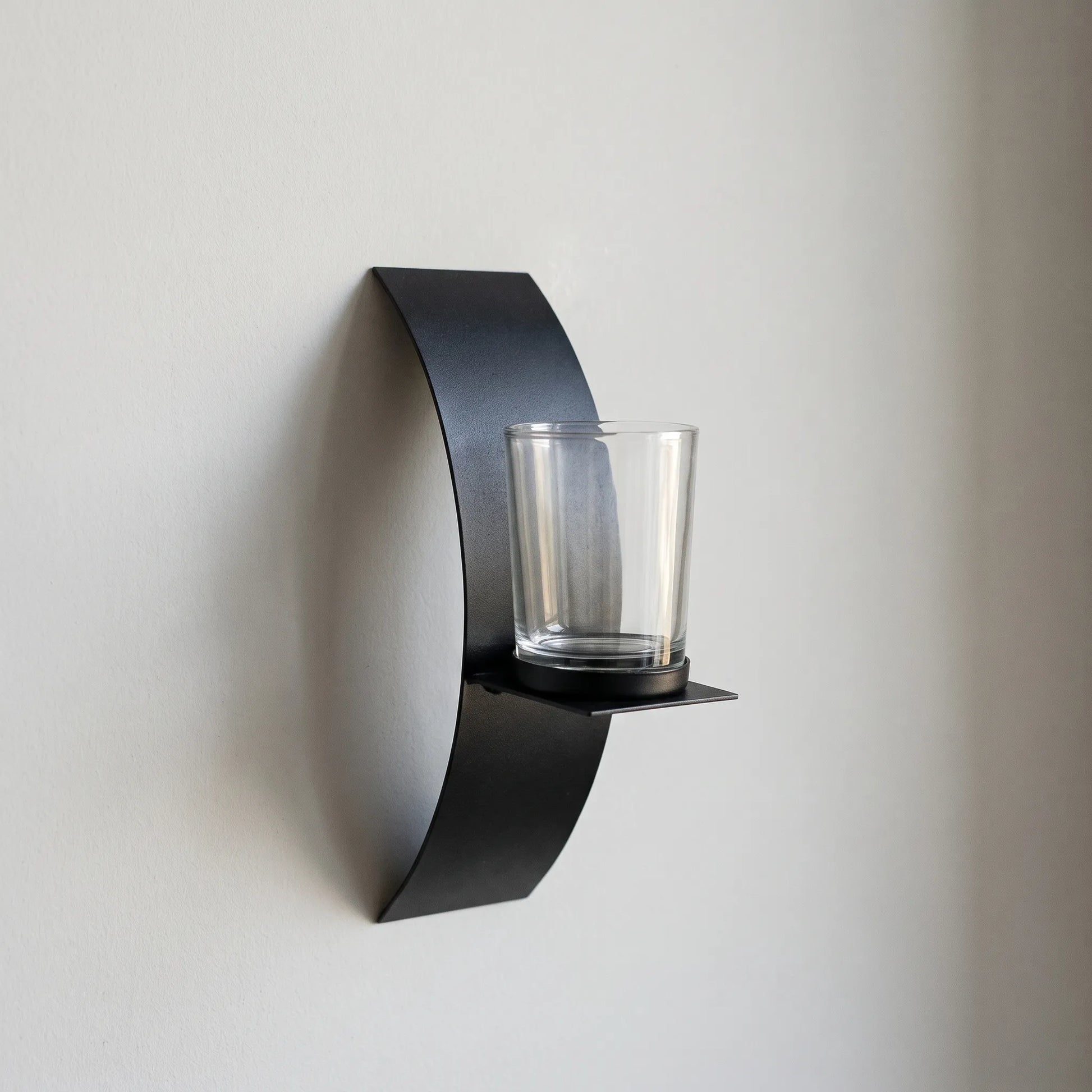 Sconcia - Modern Curved Wall Candle Holder