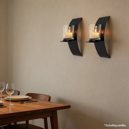 Sconcia - Modern Curved Wall Candle Holder