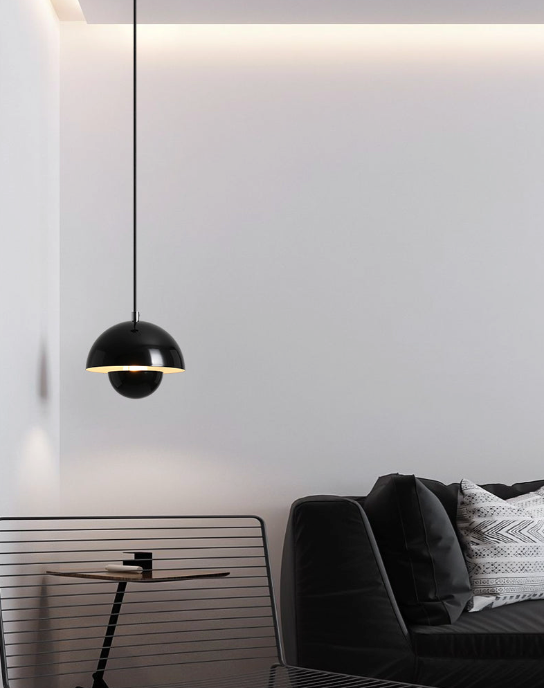 Lumiren - Scandinavian Dome Pendant Light - Modern Dining Room Ceiling Light