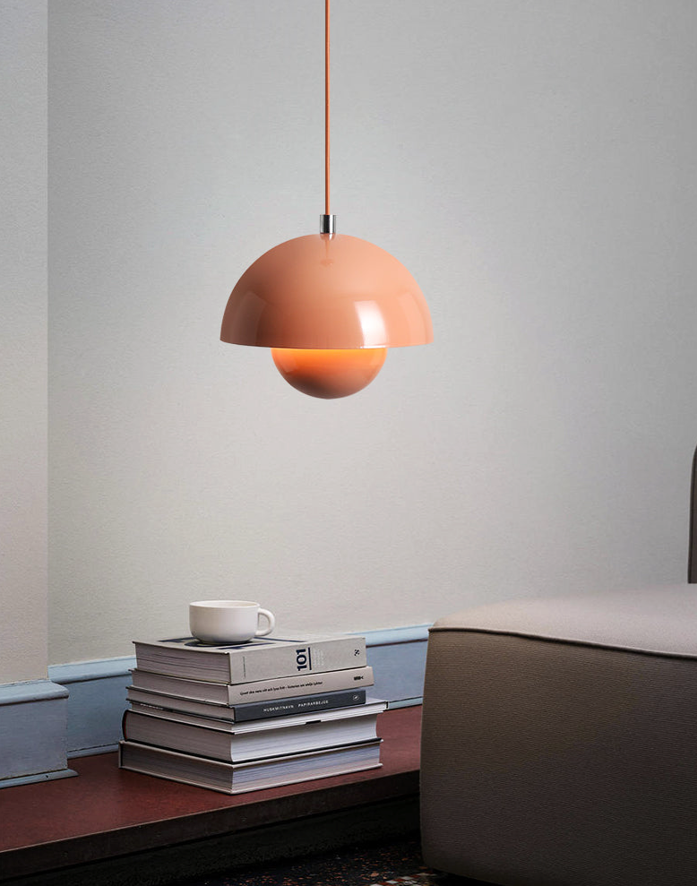 Lumiren - Scandinavian Dome Pendant Light - Modern Dining Room Ceiling Light