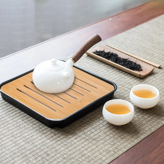 Chanoyu - Bamboo Tea Tray with Drainage
