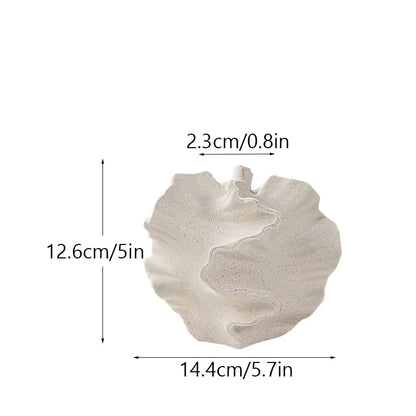 Coralis - Ruffled Coral Ceramic Vase