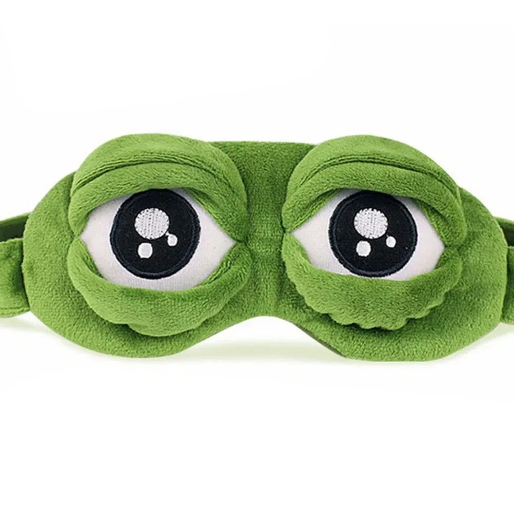 Ribbet - Plush Frog Sleep Mask — One Mask