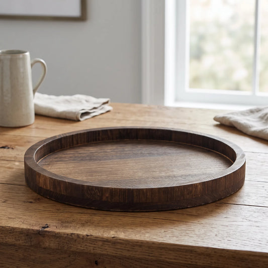 Servosa - Round Decorative Centerpiece Tray