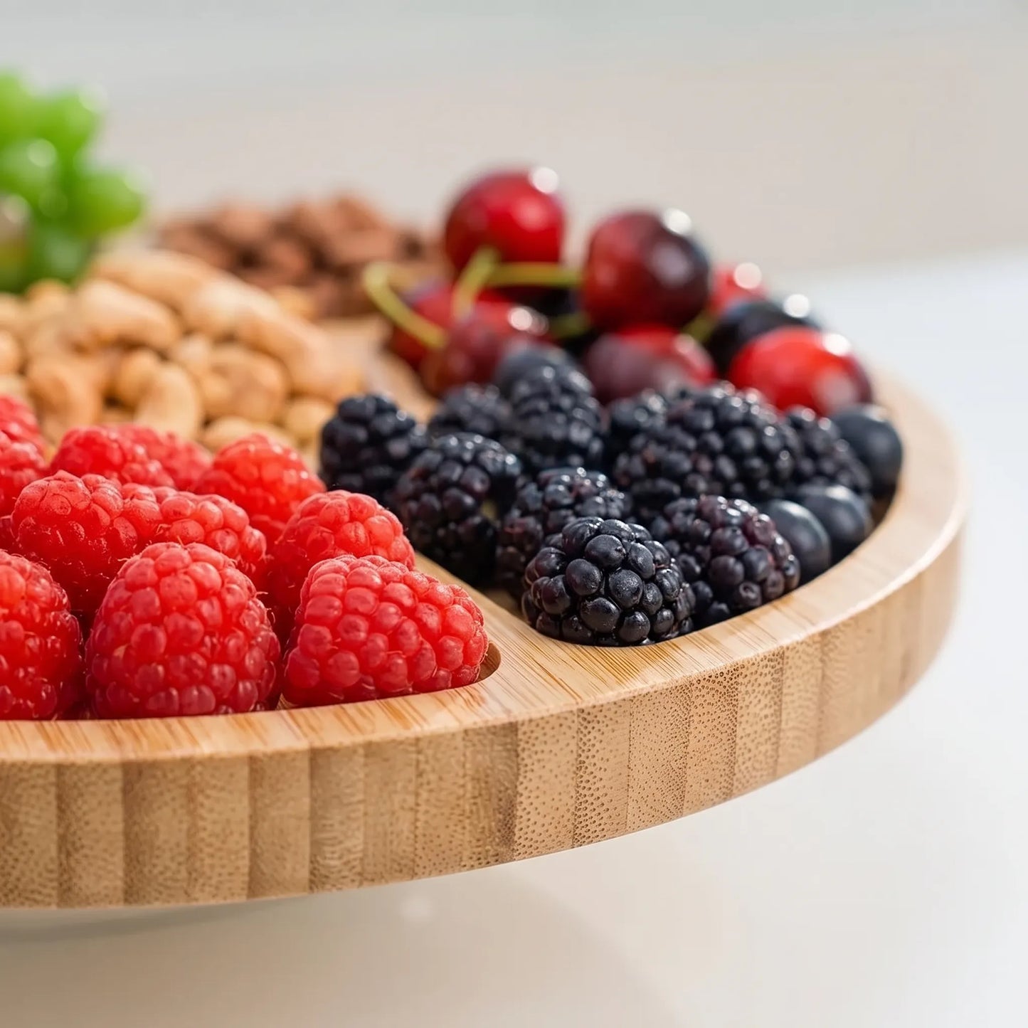 Snackora - Round Five Compartment Serving Platter