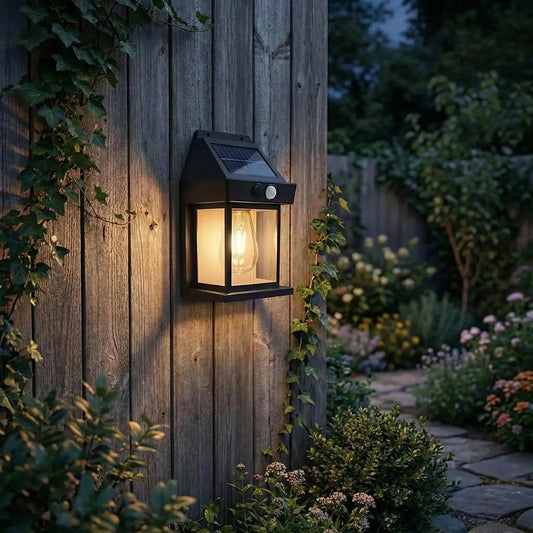 Solanthis - Solar-Powered Wall-Mounted Lantern Light