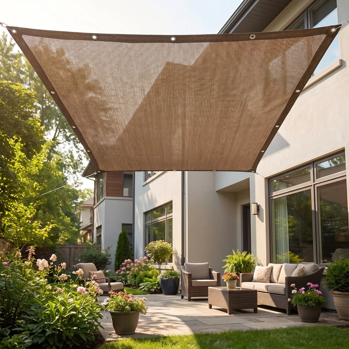 Solara - Rectangular Woven Outdoor Shade Sail