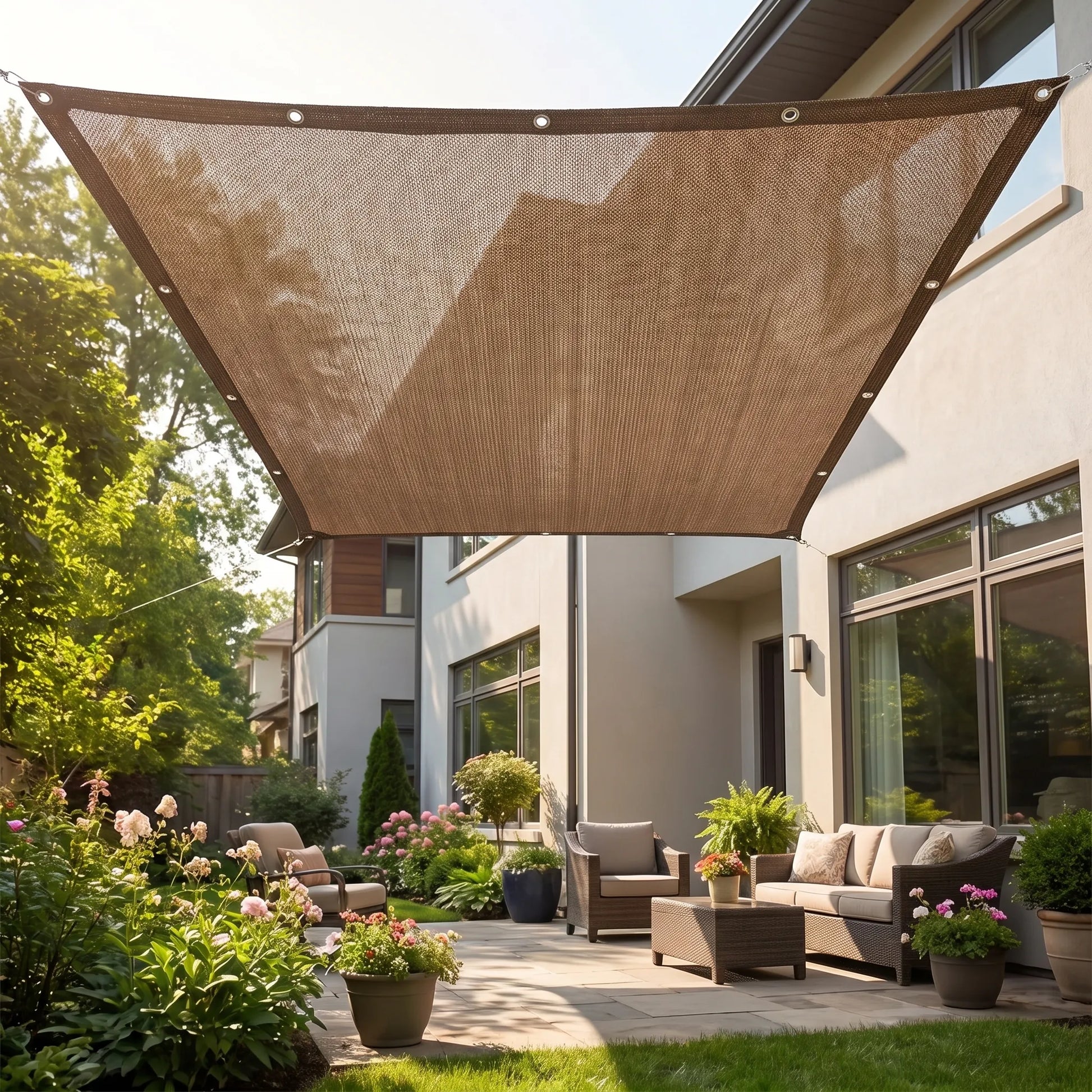 Solara - Rectangular Woven Outdoor Shade Sail