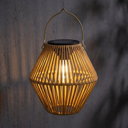 Solnora - Bohemian Woven Hanging Solar Lantern