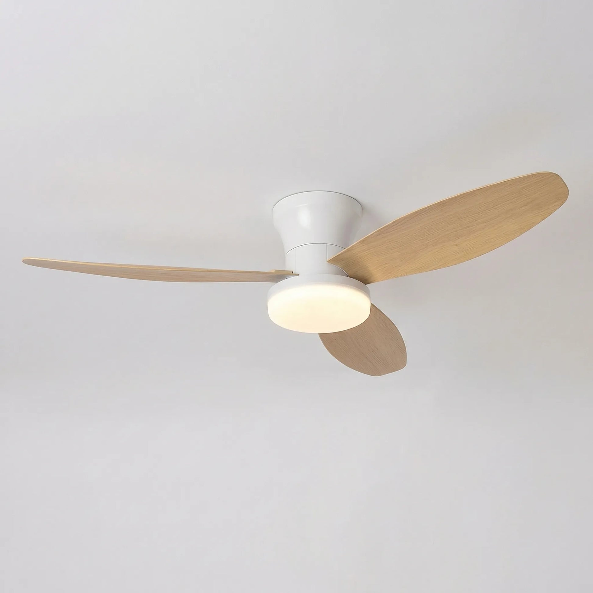 Spindrift - 3-Blade Flush-Mount Ceiling Fan With Light