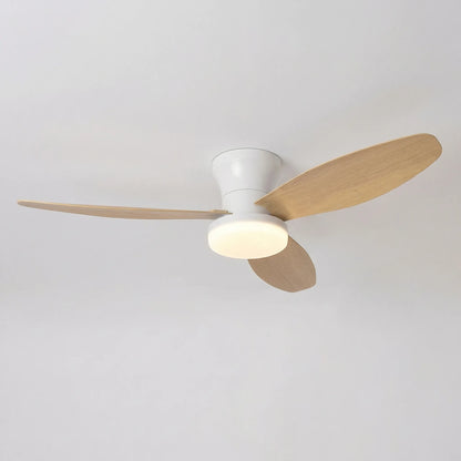 Spindrift - 3-Blade Flush-Mount Ceiling Fan With Light