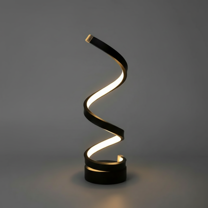 Spiral Design LED Table Lamp | Modern Dimmable Bedside Lamp
