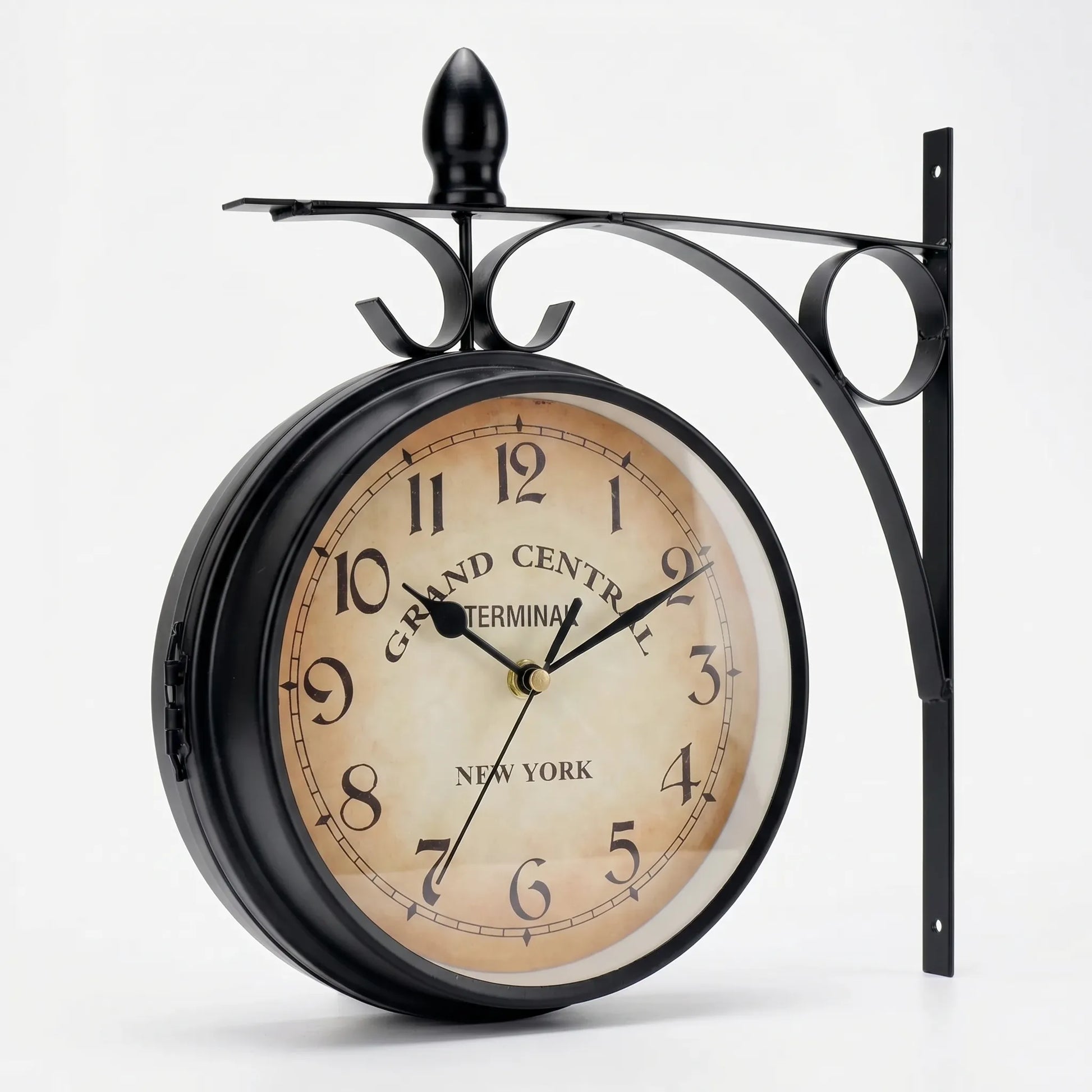 Statioque - Double-Sided Retro Station Wall Clock