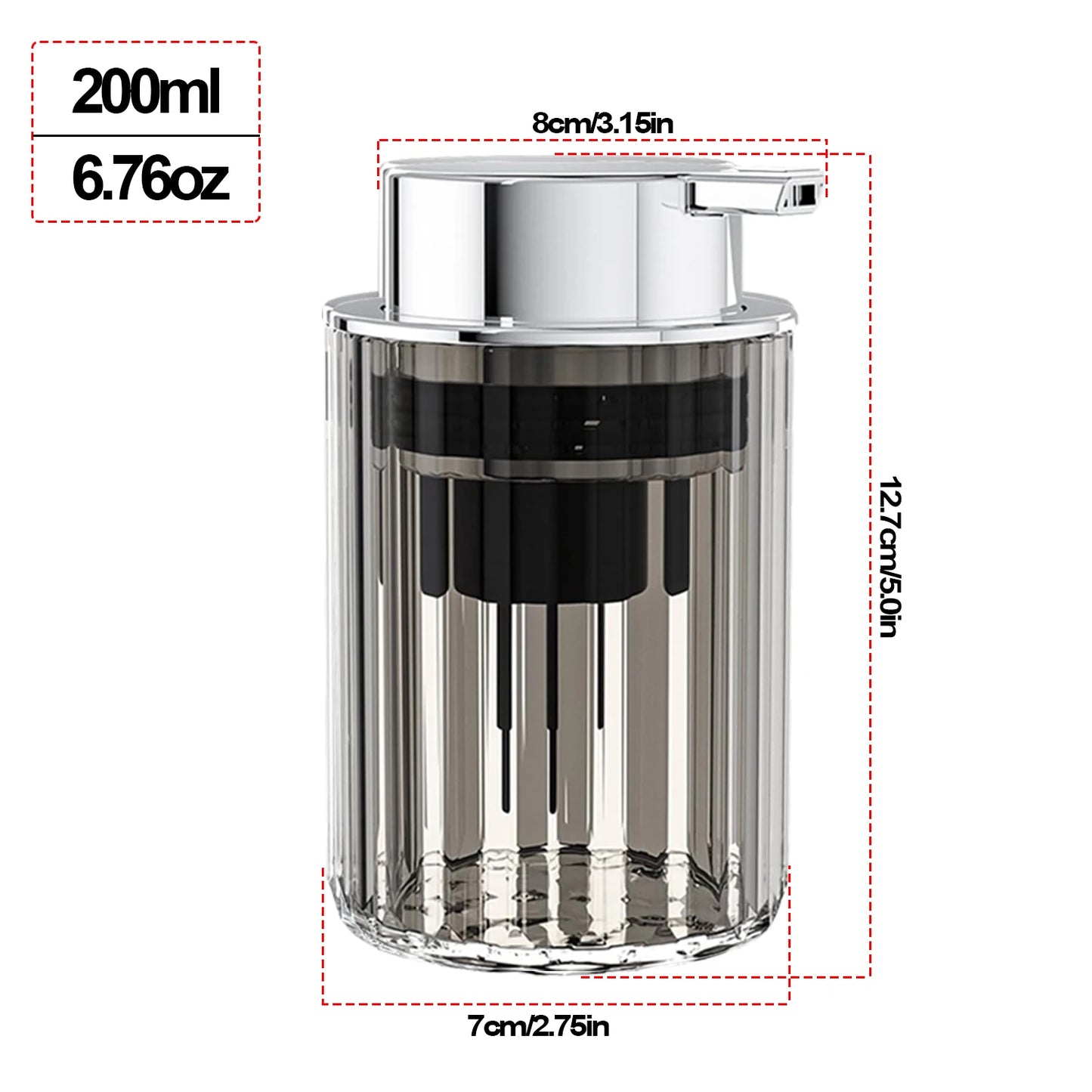 Sudsia - Ribbed Foaming Soap Dispenser