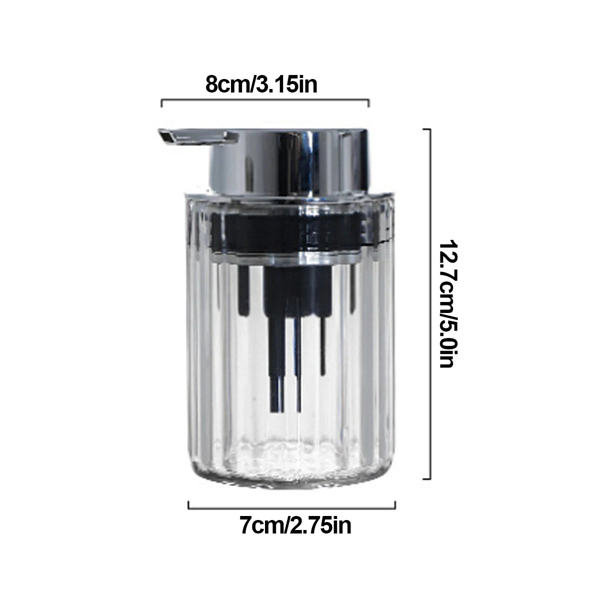 Sudsia - Ribbed Foaming Soap Dispenser