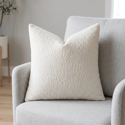 Tactila - Textured Square Throw Pillow Cover