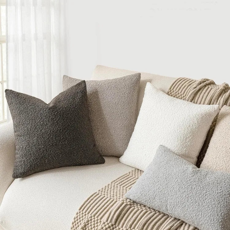 Tactila - Textured Square Throw Pillow Cover