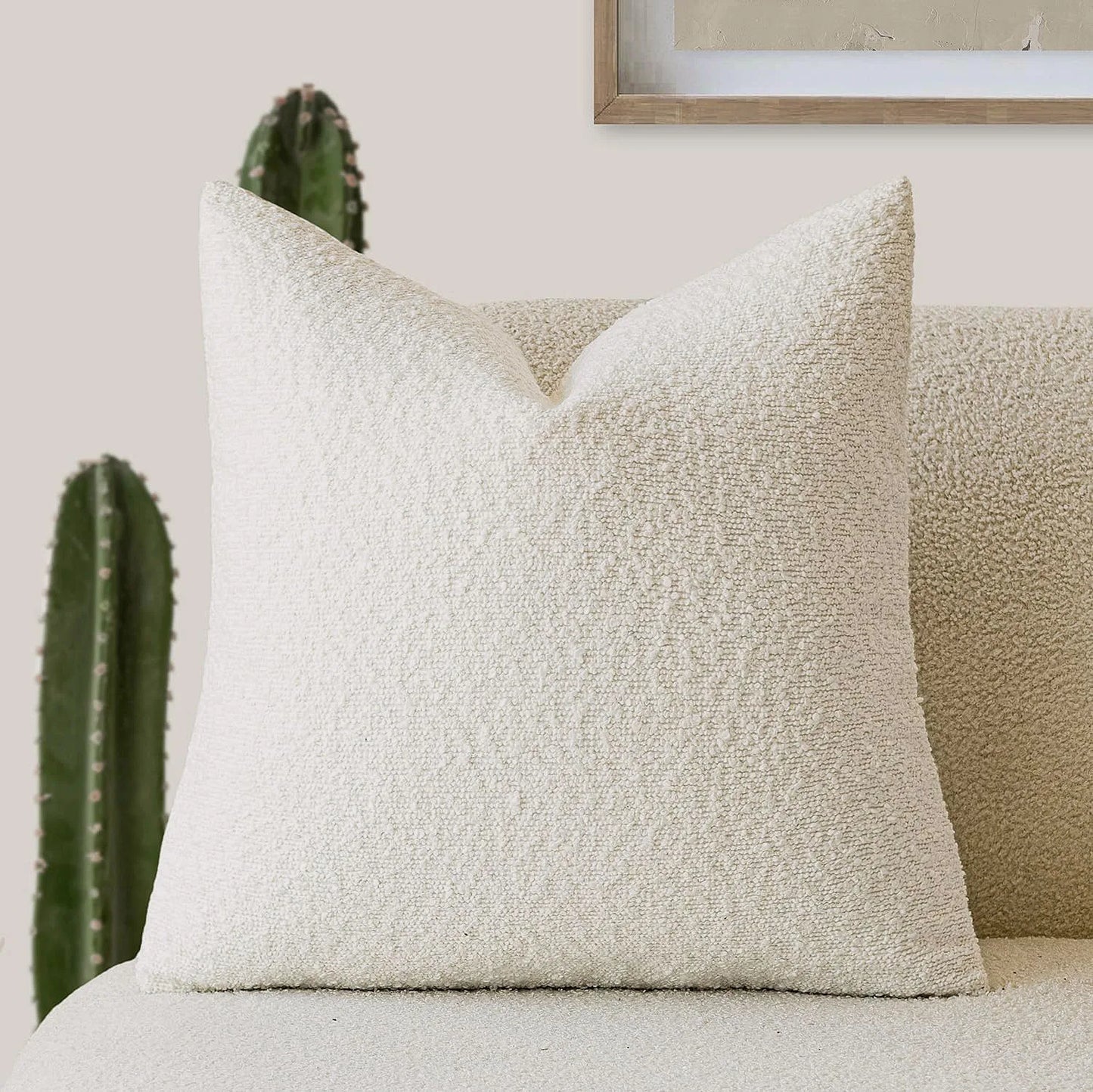 Tactila - Textured Square Throw Pillow Cover
