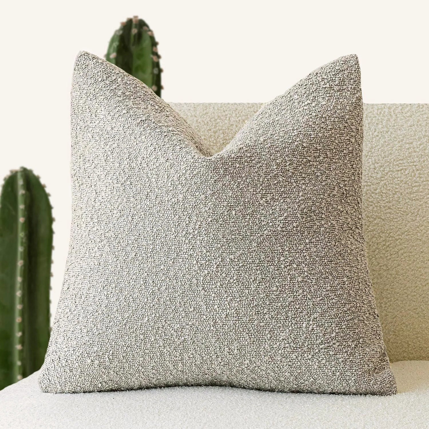 Tactila - Textured Square Throw Pillow Cover