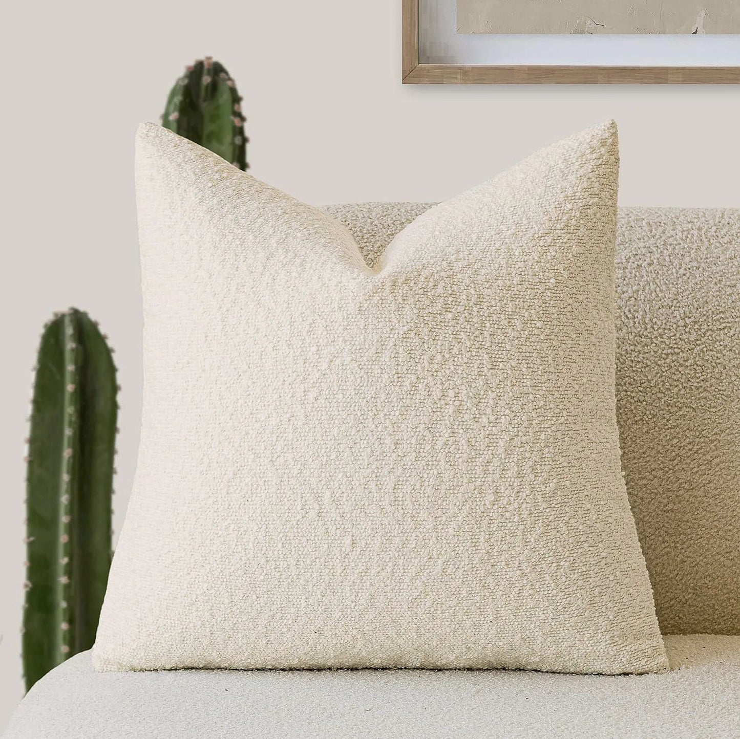 Tactila - Textured Square Throw Pillow Cover