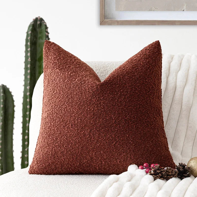 Tactila - Textured Square Throw Pillow Cover