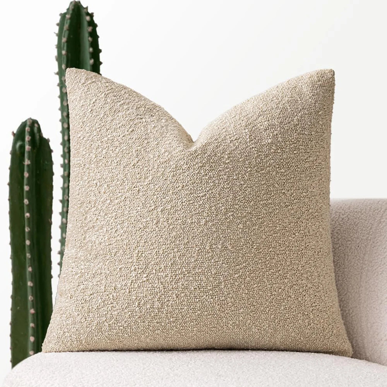 Tactila - Textured Square Throw Pillow Cover