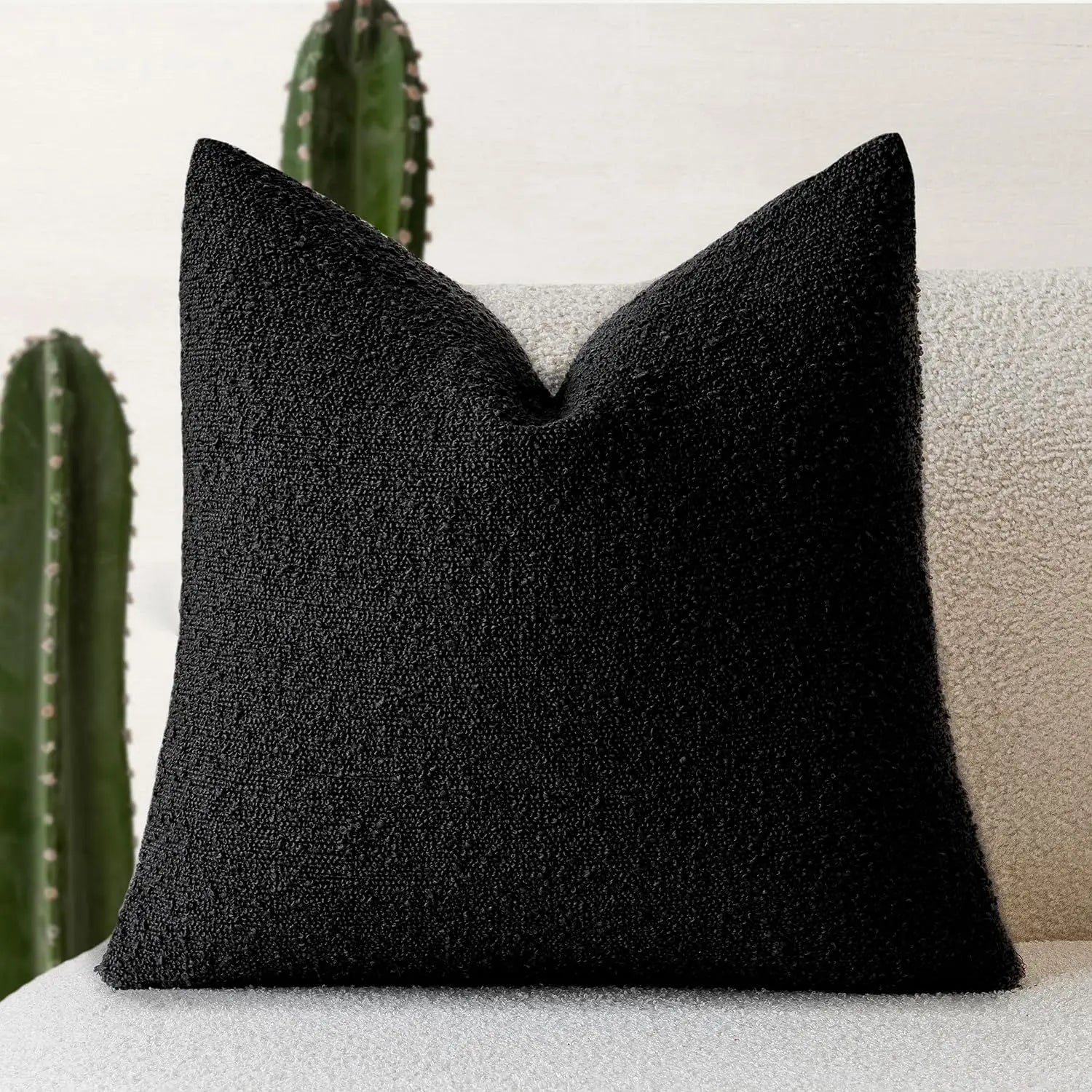 Tactila - Textured Square Throw Pillow Cover