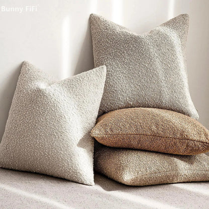 Tactila - Textured Square Throw Pillow Cover