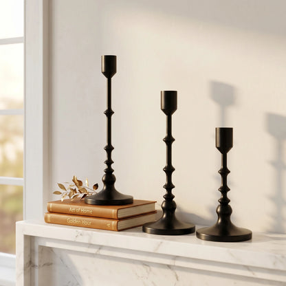 Taperis - Staggered Bullet Stem Taper Candle Holder