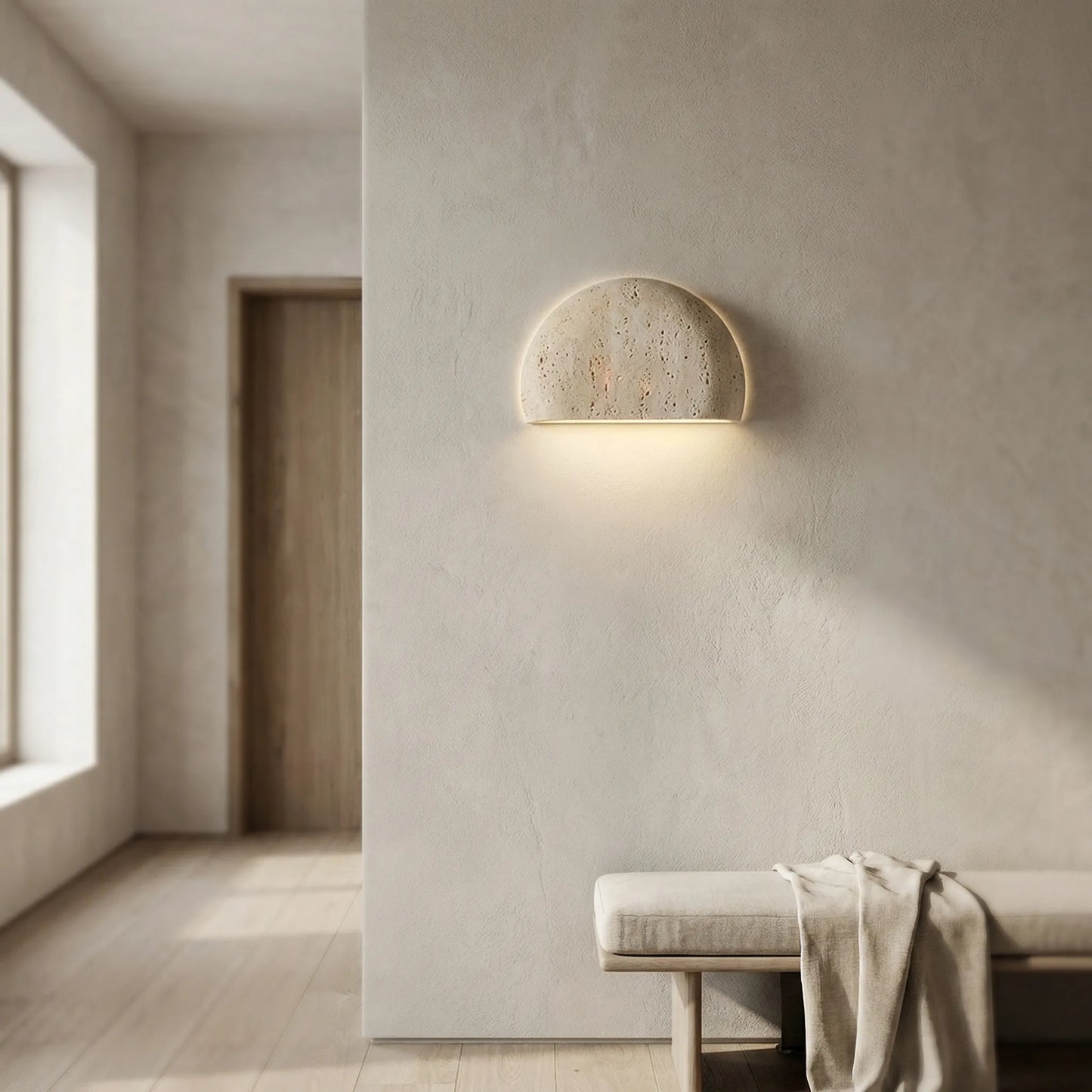 Terrath - Half-Dome Textured Wall Sconce