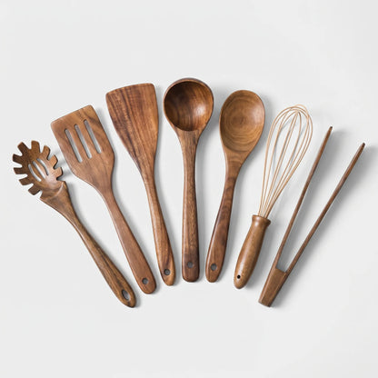 TimberToss - 7-Piece Kitchen Utensil Set