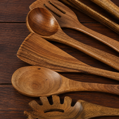 TimberToss - 7-Piece Kitchen Utensil Set