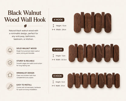Timbray - Wall-Mounted Foldable Coat Rack