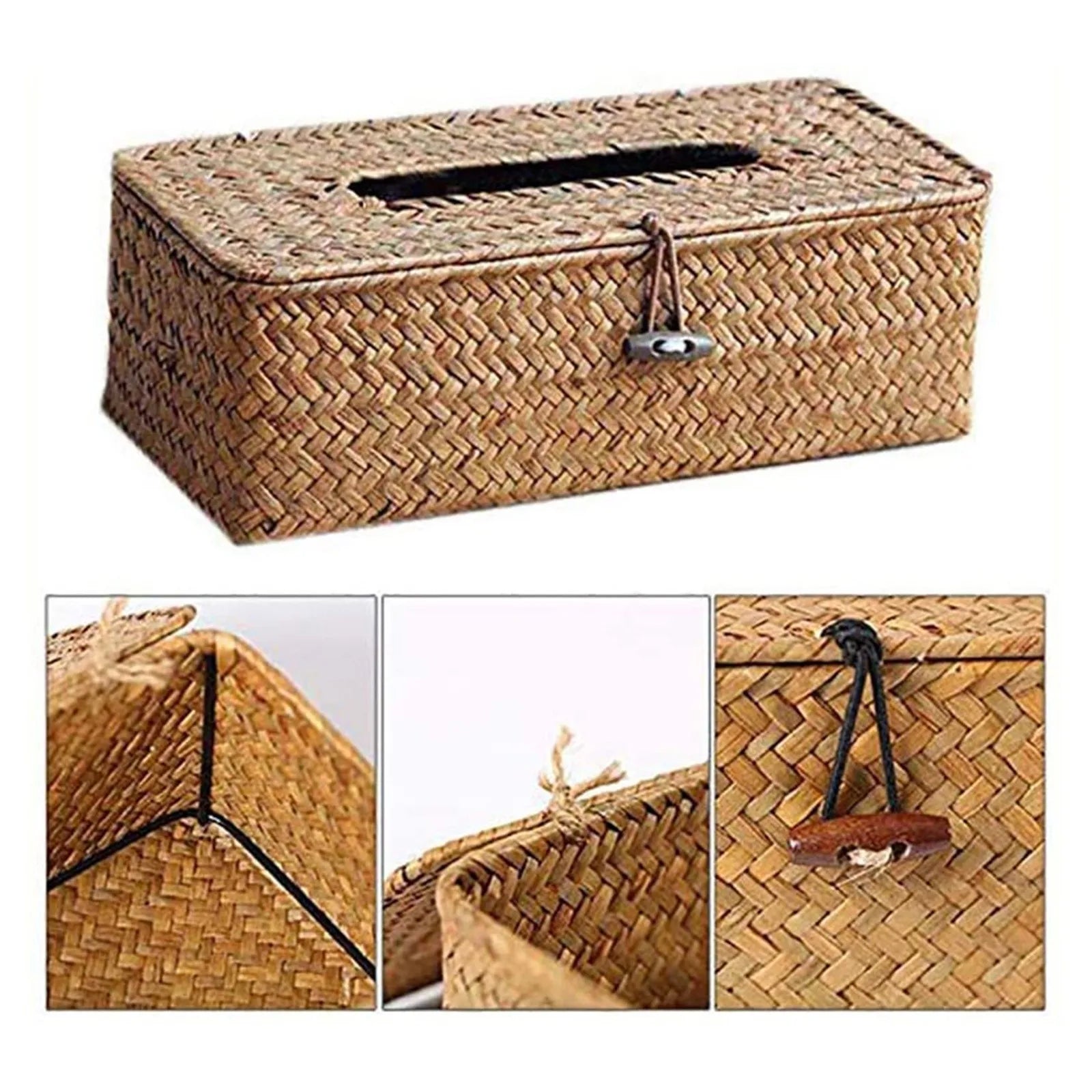 Tissari - Woven Rectangular Tissue Box Holder