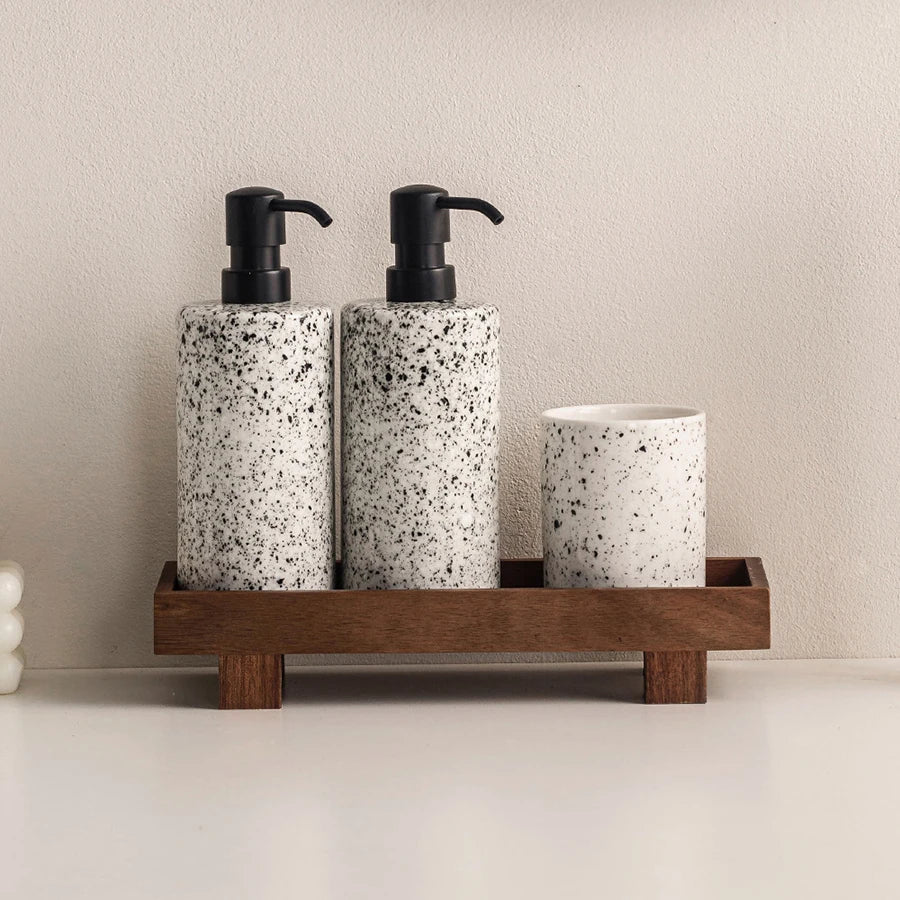 Trayova - Japandi Style Elevated Rectangular Display Tray