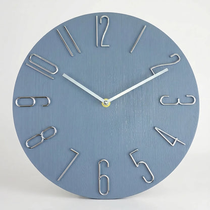 Veklaro - Silent Quartz Wall Clock Without Second Hand