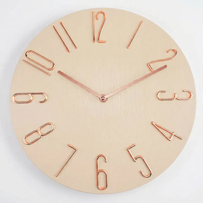 Veklaro - Silent Quartz Wall Clock Without Second Hand