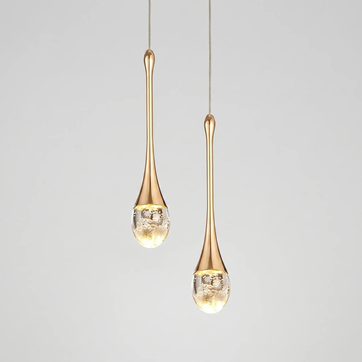 Velora - Modern Teardrop Crystal Pendant Lamp