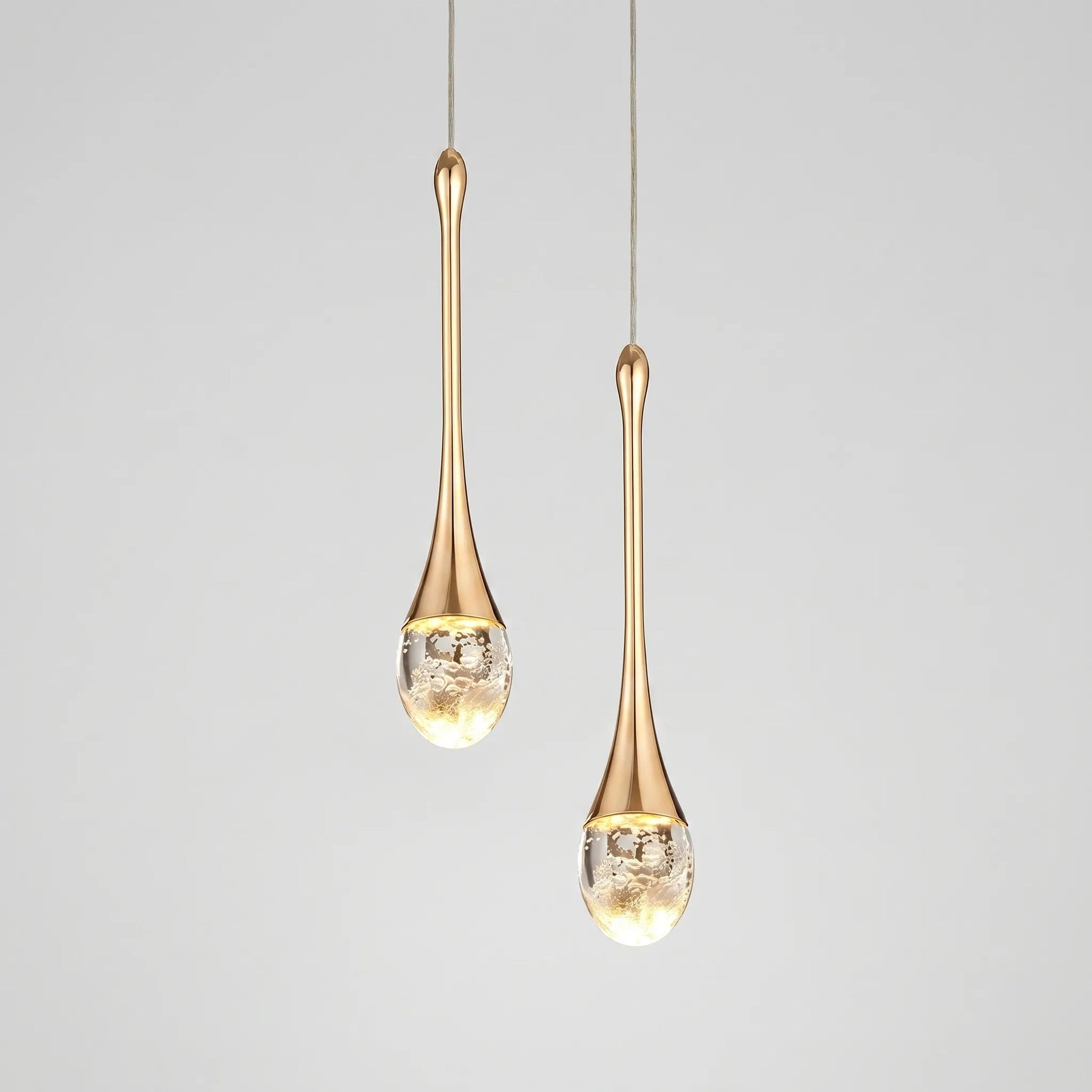 Velora - Modern Teardrop Crystal Pendant Lamp
