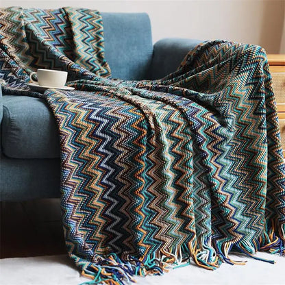 Vivalis - Knitted Patterned Throw