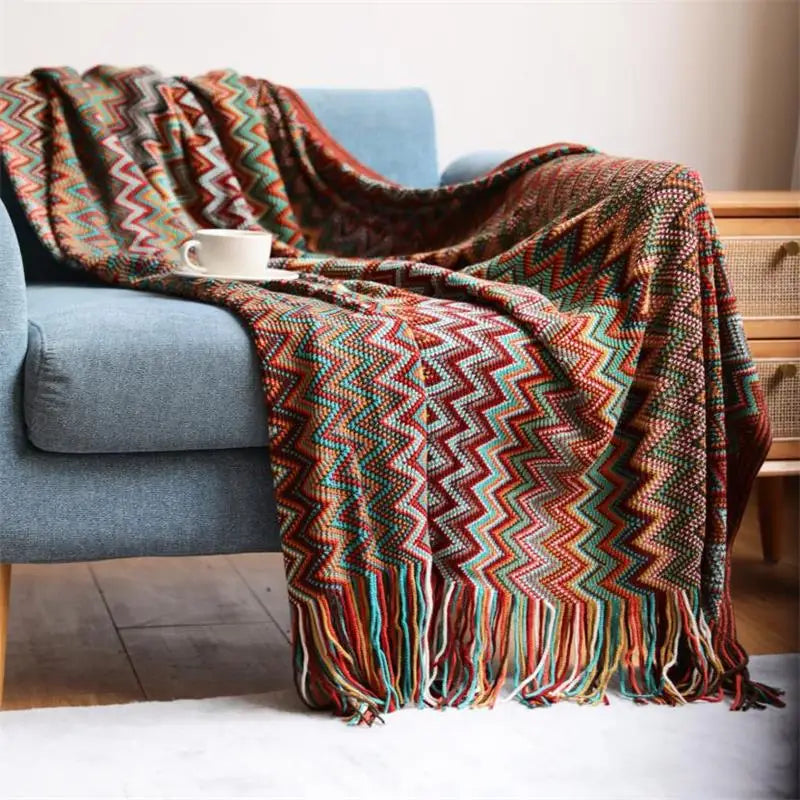 Vivalis - Knitted Patterned Throw