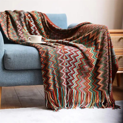 Vivalis - Knitted Patterned Throw