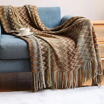 Vivalis - Knitted Patterned Throw